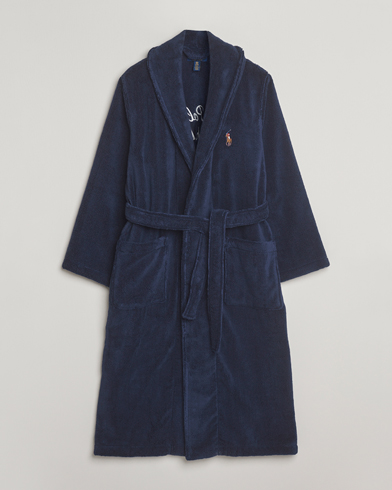 Polo Ralph Lauren Cotton Terry Logo Robe Cruise Navy – Blau