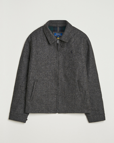 Polo Ralph Lauren Heritage Twill Wool Windbreaker Barclay Heather – Grau