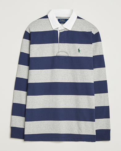 Polo Ralph Lauren Jersey Striped Rugger Navy/Andover Heather – Blau