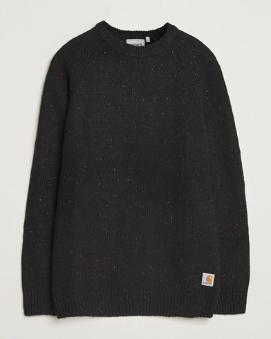 Carhartt WIP Anglistic Wool/Cotton Sweater Black – Schwarz