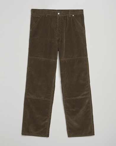 Moncler Corduroy Drawstring Trousers Military – Grün