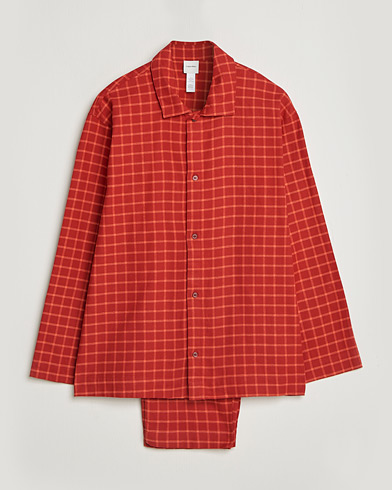 Calvin Klein Flannel Pyjama Set Red – Rot