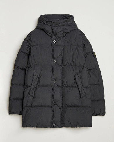 Stone Island Crinkle Reps Down Parka Black – Schwarz