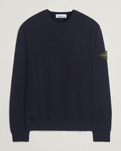 Stone Island Stretch Wool Knitted Jumper Navy – Blau