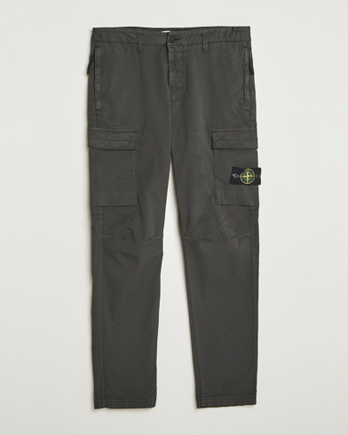 Stone Island Supima Cotton Stretch Cargo Trousers Lead Grey – Grau