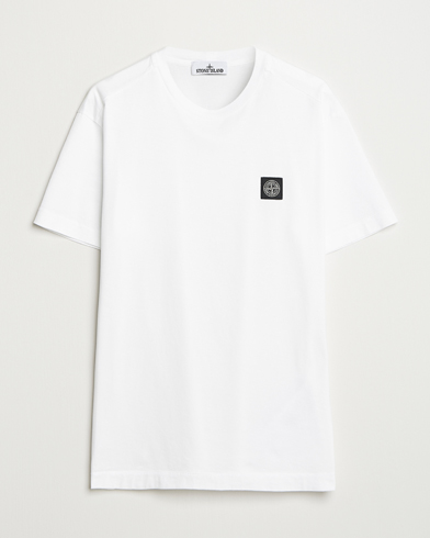 Stone Island Garment Dyed Cotton Jersey T-Shirt White – Weiß
