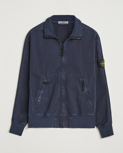 Stone Island Organic Panama Cotton Track Jacket Ink – Blau