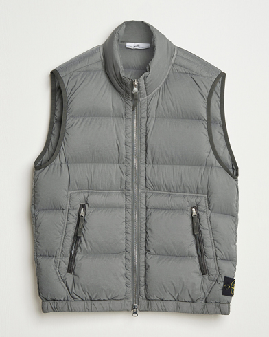 Stone Island Seamless Tunnel Nylon Down Vest Cement – Grau