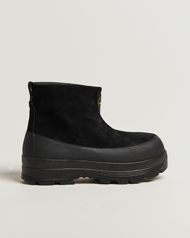 Stone Island Suede Boots Black – Schwarz