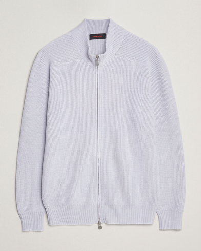 Gran Sasso Rainwool Full Zip Light Purple Melange – Lila