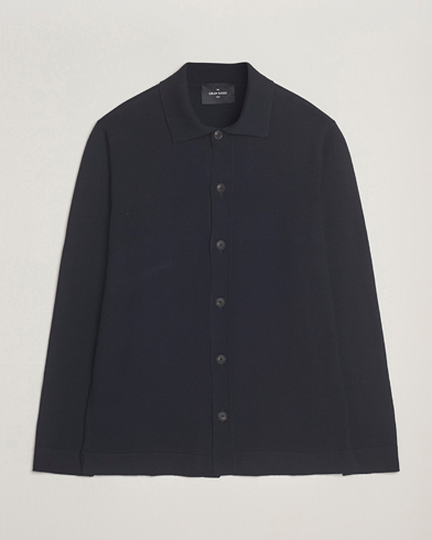 Gran Sasso Wool Knitted Cardigan Navy – Blau