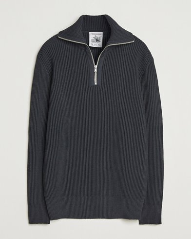 S.N.S. Herning Fender Wool Half-Zip Molten Grey – Grau