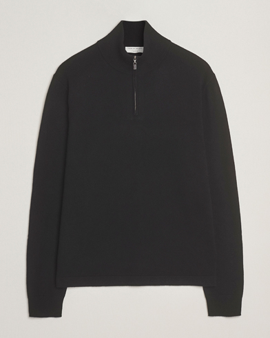Tiger of Sweden Travis Wool/Cashmere Half Zip Black – Schwarz