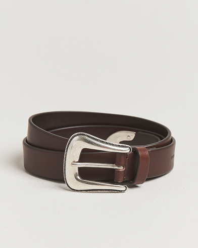 Tiger of Sweden Ecus Western Leather Belt Dark Brown – Braun