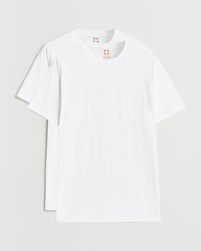 BEAMS PLUS 2-Pack Pocket T-Shirt White – Weiß