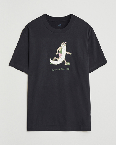 New Balance Bearded Runner T-Shirt Black – Schwarz