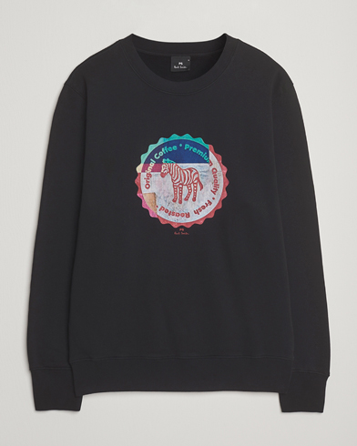 PS Paul Smith Zebra Bottle Top Crew Neck Sweatshirt Black – Schwarz