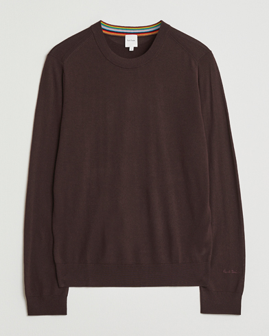 Paul Smith Merino Knitted Sweater Dark Brown – Braun