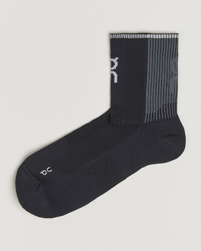On Performance Run Sock Mid Black – Schwarz