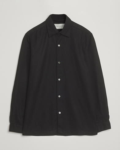 A Day's March Clean Cut Lyocell Shirt Black – Schwarz