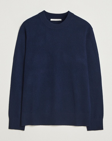 A Day's March Marlow Cashmere Blend Sweater Navy – Blau