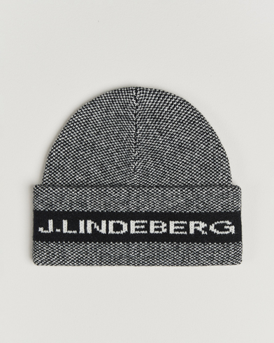 J.Lindeberg Ernie Beanie Black Melange – Schwarz