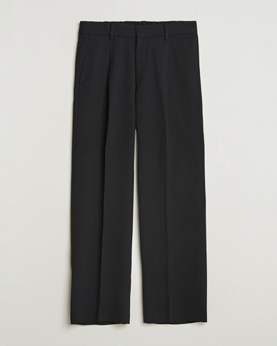 NN07 Kay Relaxed Fit Wool/Tencel Trousers Black – Schwarz