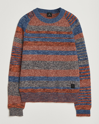 PS Paul Smith Wool Knitted Striped Sweater Red Multi – Mehrfarbig