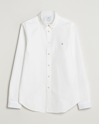 PS Paul Smith Tailored Fit Embroidered Oxford Shirt White – Weiß