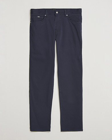 BOSS BLACK Re.Maine Cotton 5-Pocket Pants Dark Blue – Blau