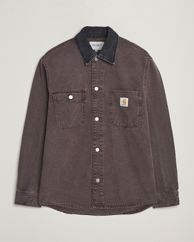 Carhartt WIP Mitch Dusky Canvas Overshirt Palisander – Braun