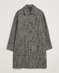  Franco Herringbone Coat Black