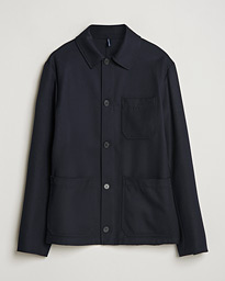  Wool Cover Shirt Jacket Navy