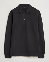  Ghost Organic Cotton Fleece Polo Sweatshirt Black