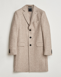  Wool/Cashmere Double Breasted Coat Beige