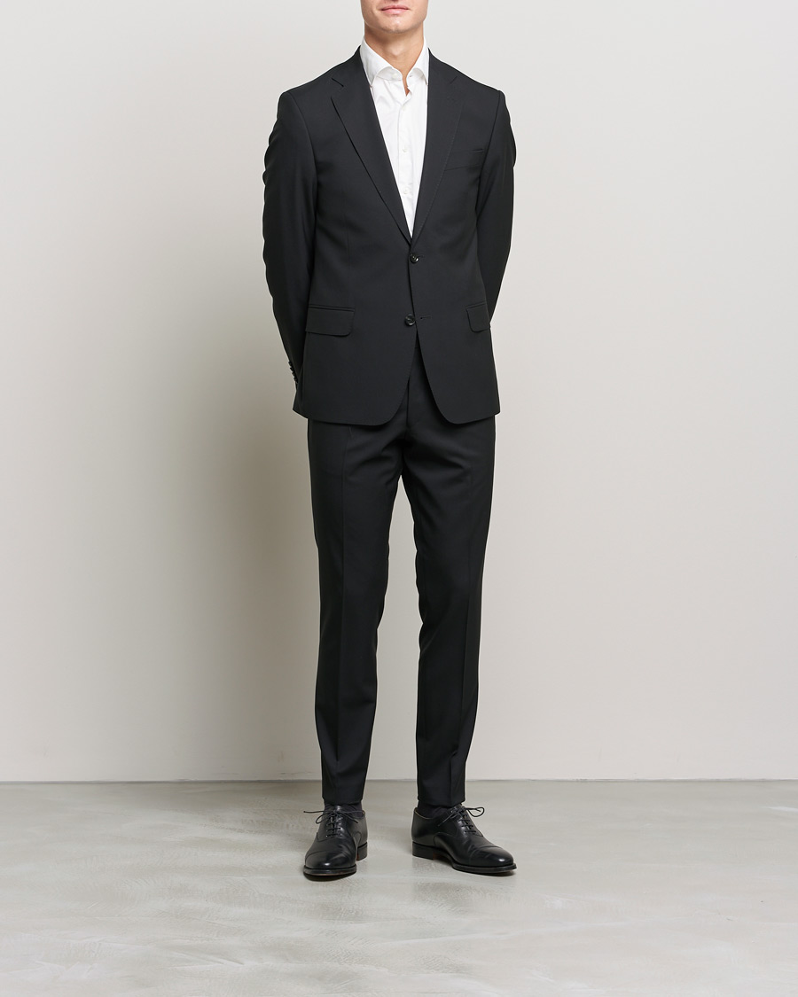 Herren | Sakkos | Oscar Jacobson | Edmund Blazer Super 120´s Wool Black