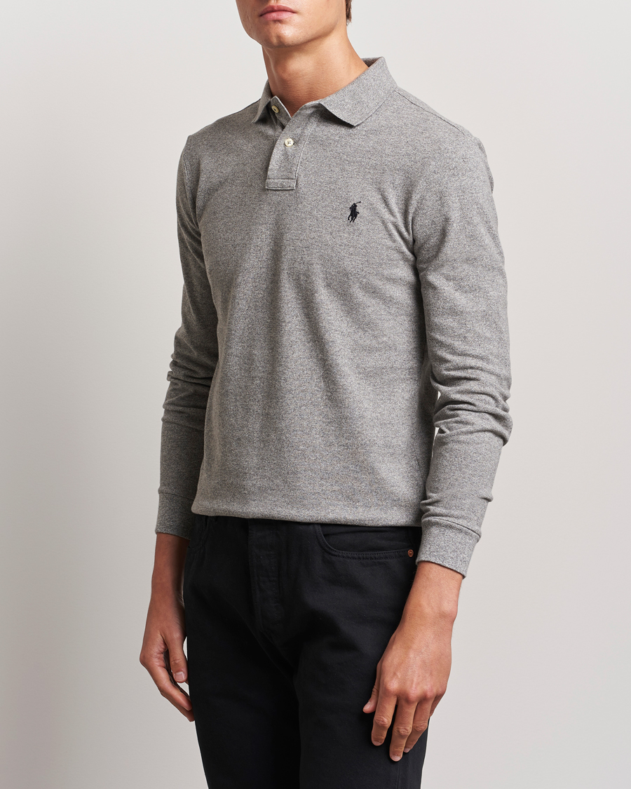 Herren |  | Polo Ralph Lauren | Slim Fit Long Sleeve Polo Canterbury Heather