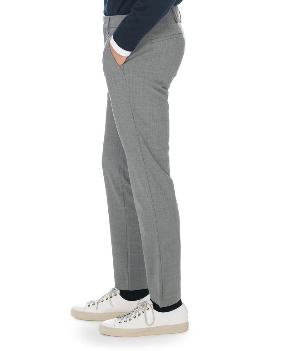 Herren | Hosen | NN07 | Theo Wool Trousers Grey Melange