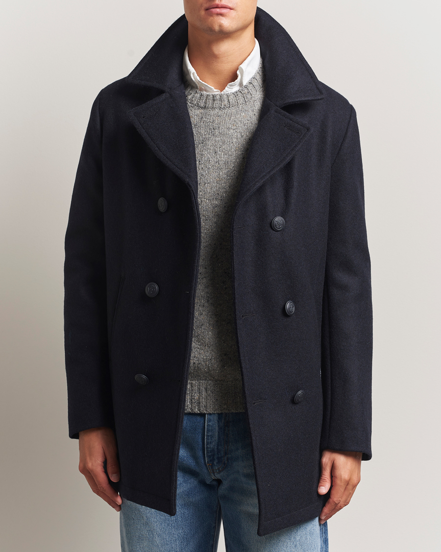 Herren | Jacken | Armor-lux | Kermor Wool Peacoat Navy