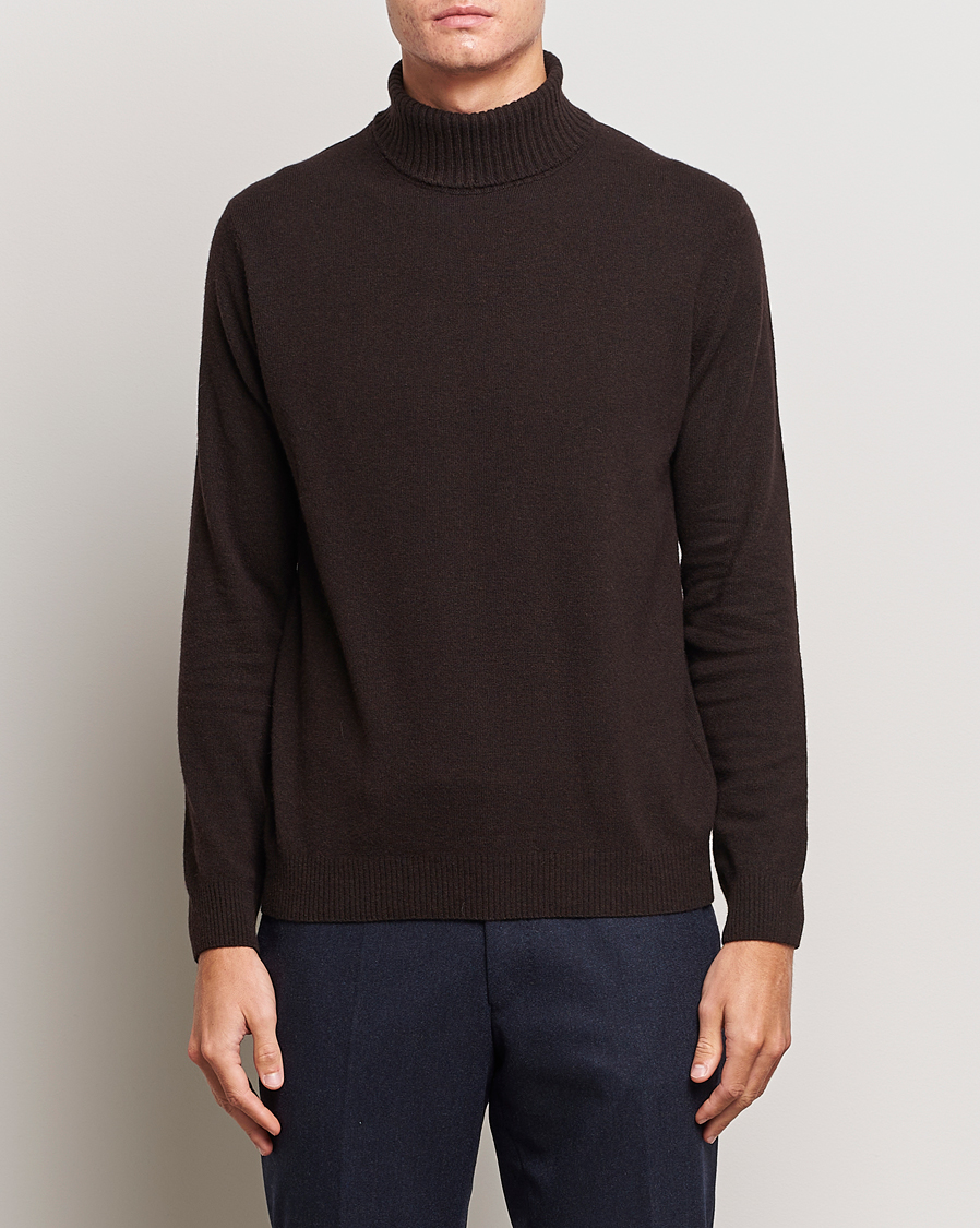 Herren |  | Oscar Jacobson | Salim Wool/Cashmere Rollneck Brown