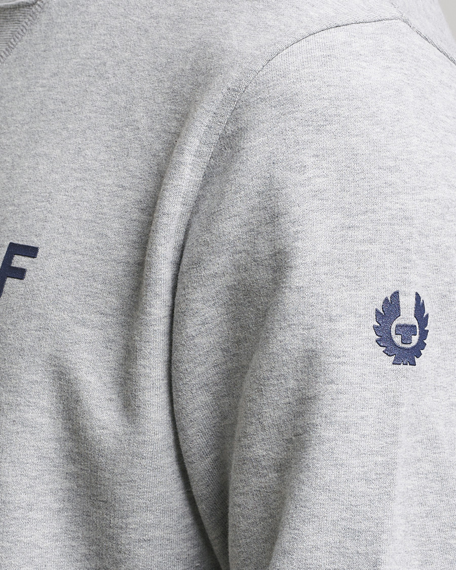 Herren | Pullover | Belstaff | 1924 Crew Neck Logo Sweat Grey Melange