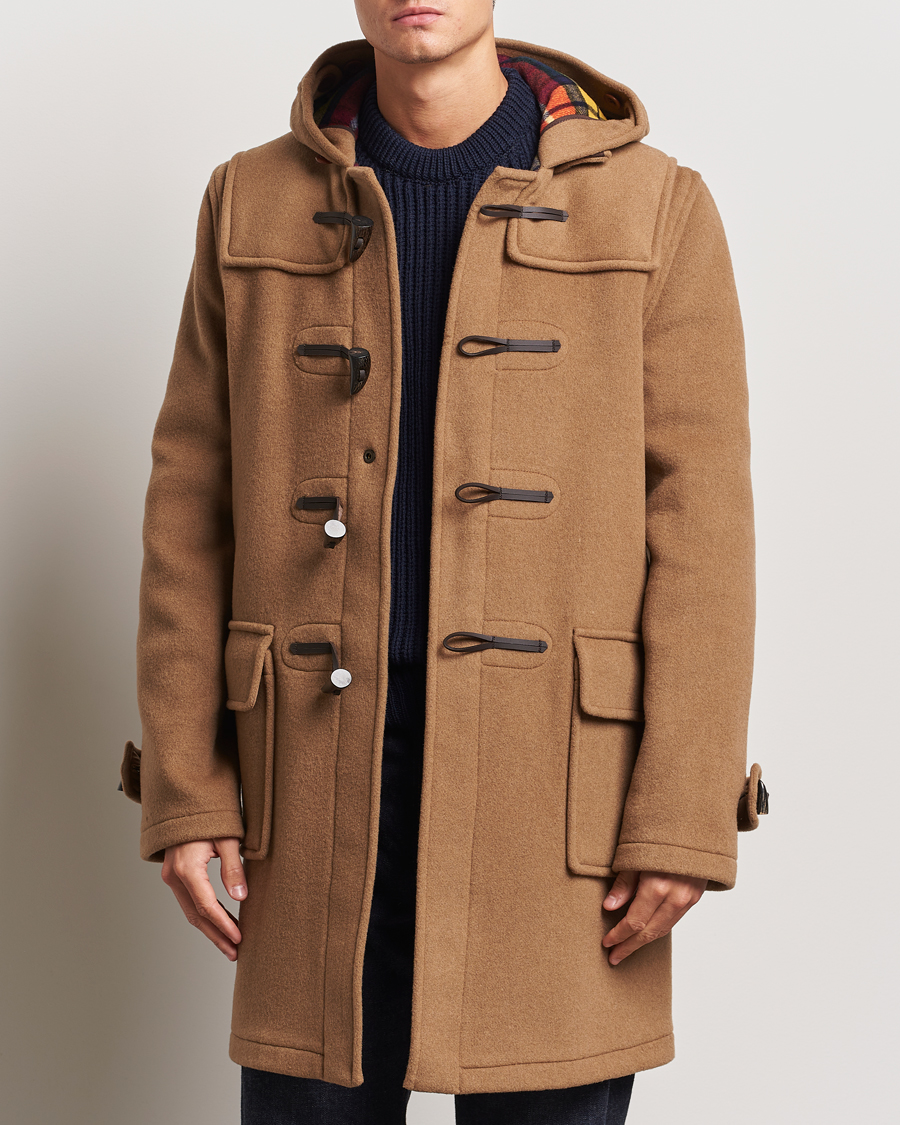 Herren |  | Gloverall | Morris Duffle Coat Camel/Buchanan