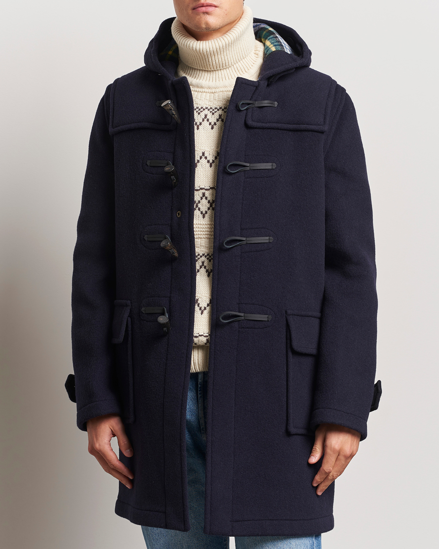 Herren |  | Gloverall | Morris Duffle Coat Navy/Dress Gordon