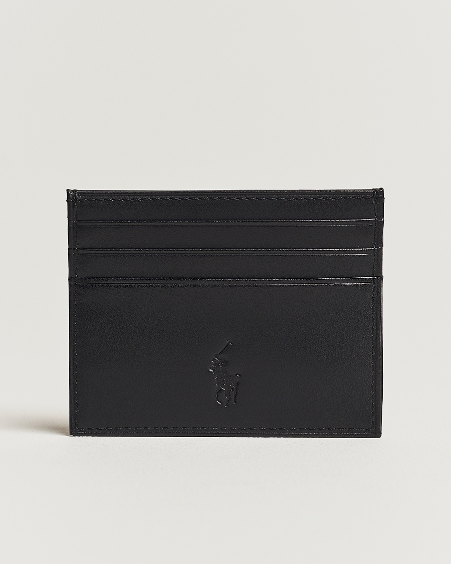 Herren |  | Polo Ralph Lauren | Smooth Leather Credit Card Case Black