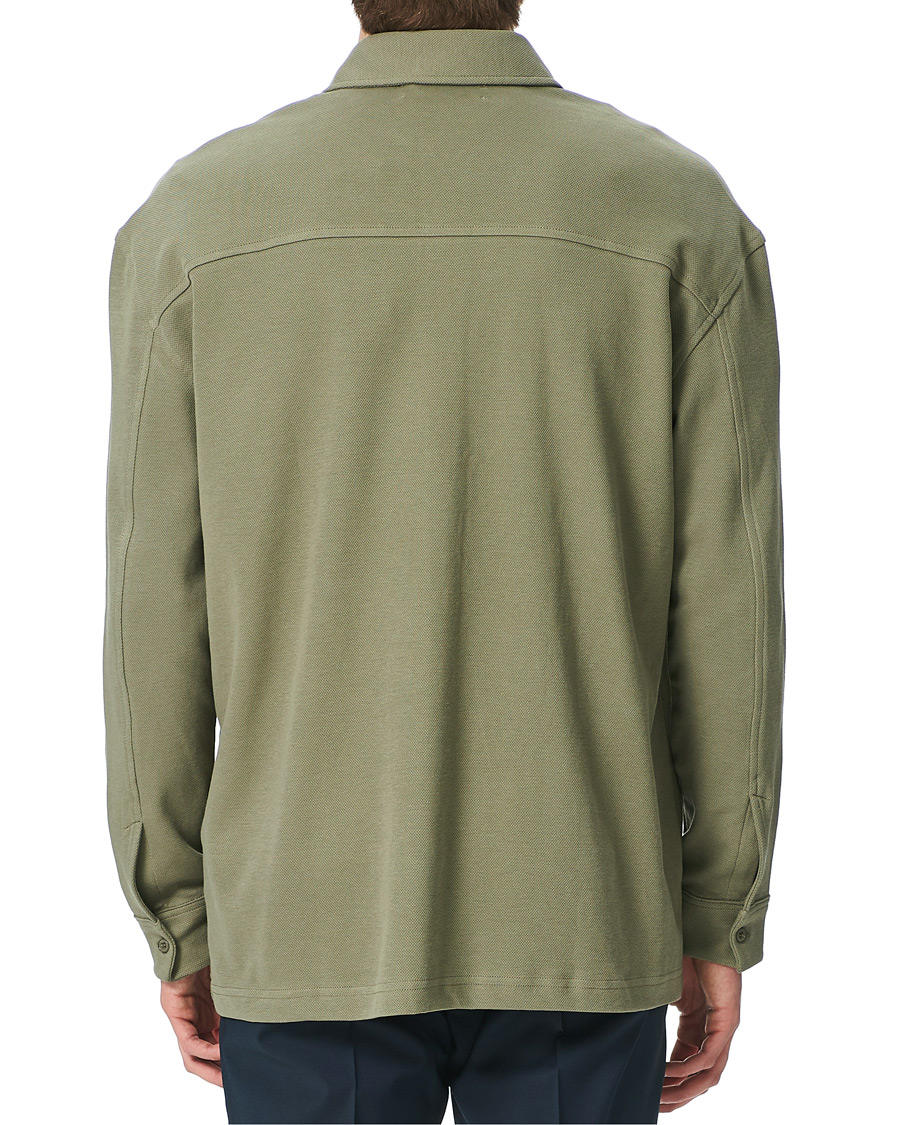 Herren | Pullover | Samsøe Samsøe | Samsøe & Samsøe Abuto Cotton Piquet Shirt Deep Lichen Green