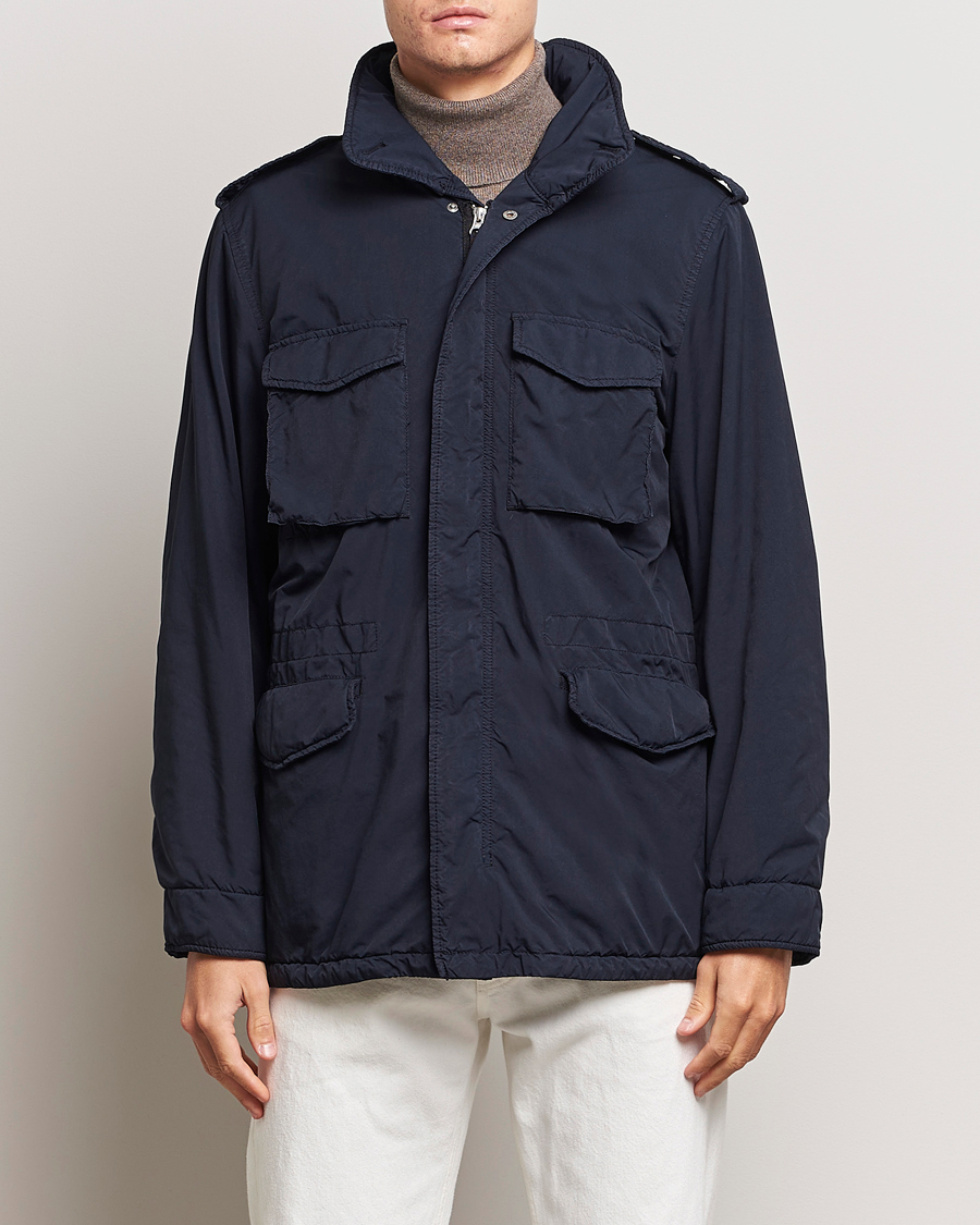 Herren |  | Aspesi | Garment Dyed Field Jacket Navy