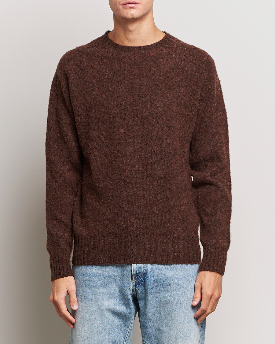 Herren |  | Howlin\' | Brushed Wool Sweater Brownish