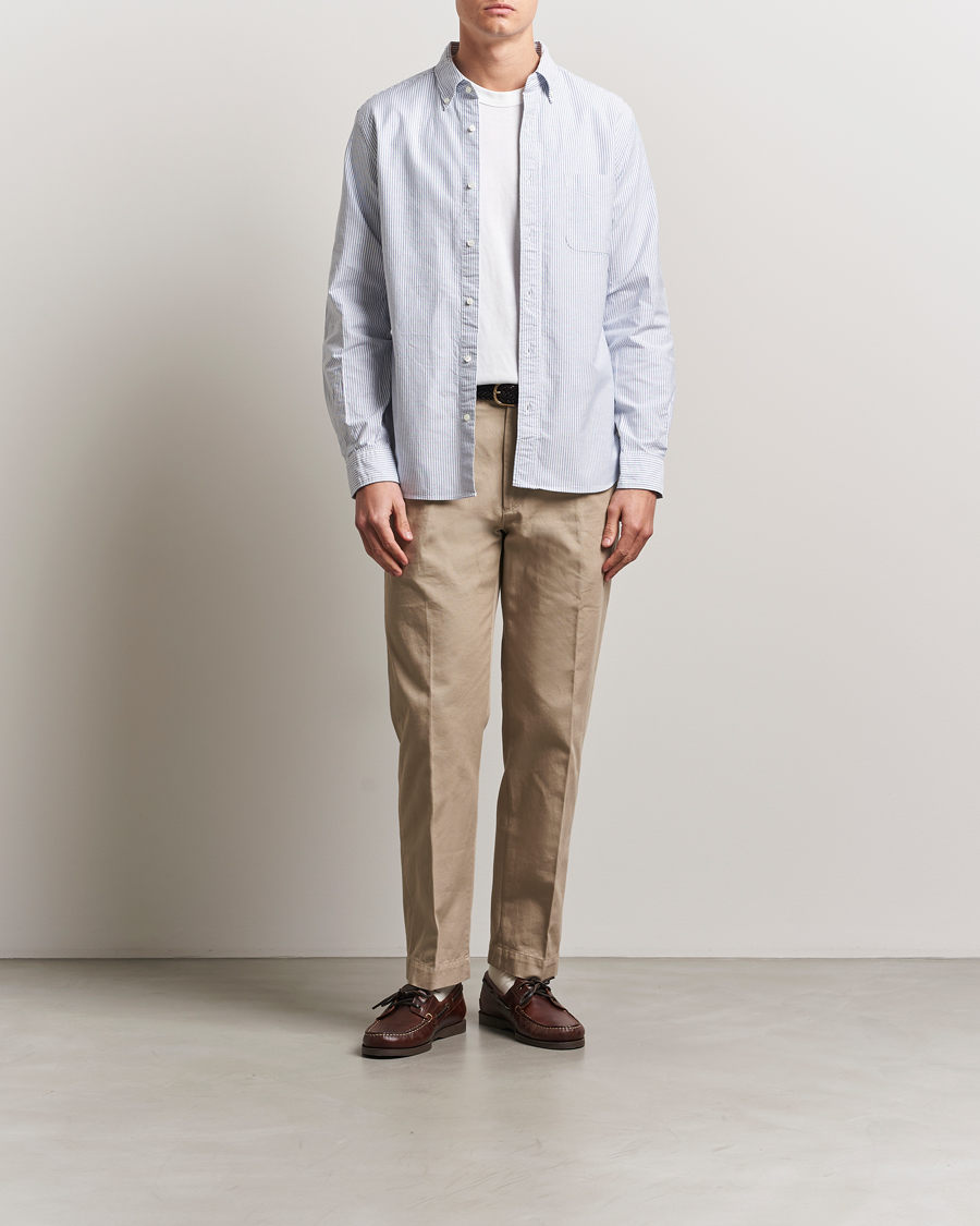 Herren | Hemden | BEAMS PLUS | Oxford Button Down Shirt Light Blue Stripe