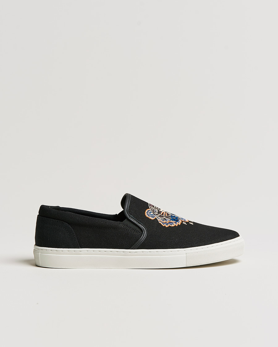 Herren | KENZO Tiger Slip On Sneaker Black | KENZO | Tiger Slip On Sneaker Black