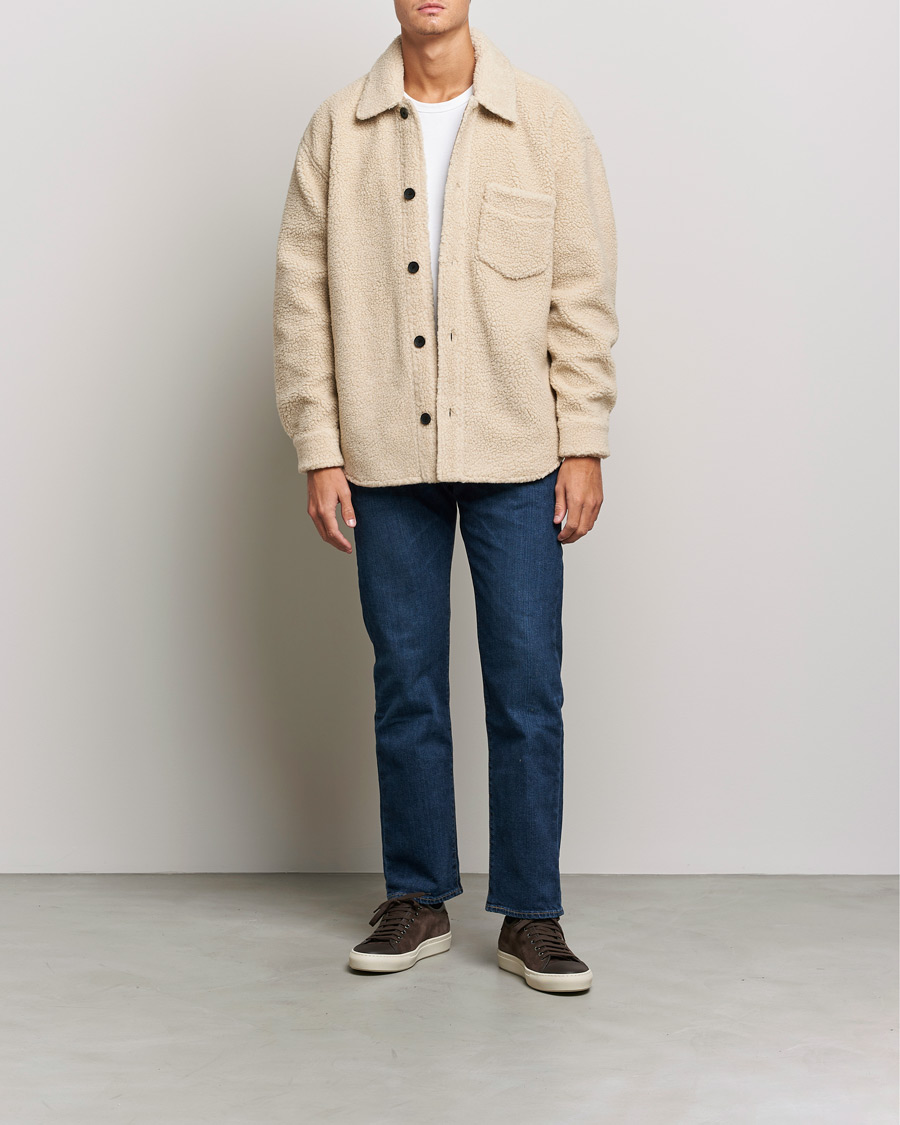Herren | Hemden | GANT | Sherpa Fleece Overshirt Putty